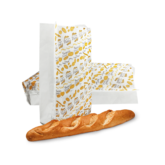 10 kg Buste pane 22x50 cm bianche con stampa pura cellulosa 45gr n. 8-10 4 10 kg Buste pane 22x50 cm bianche con stampa pura cellulosa 45gr n. 8-10 - immagine 4
