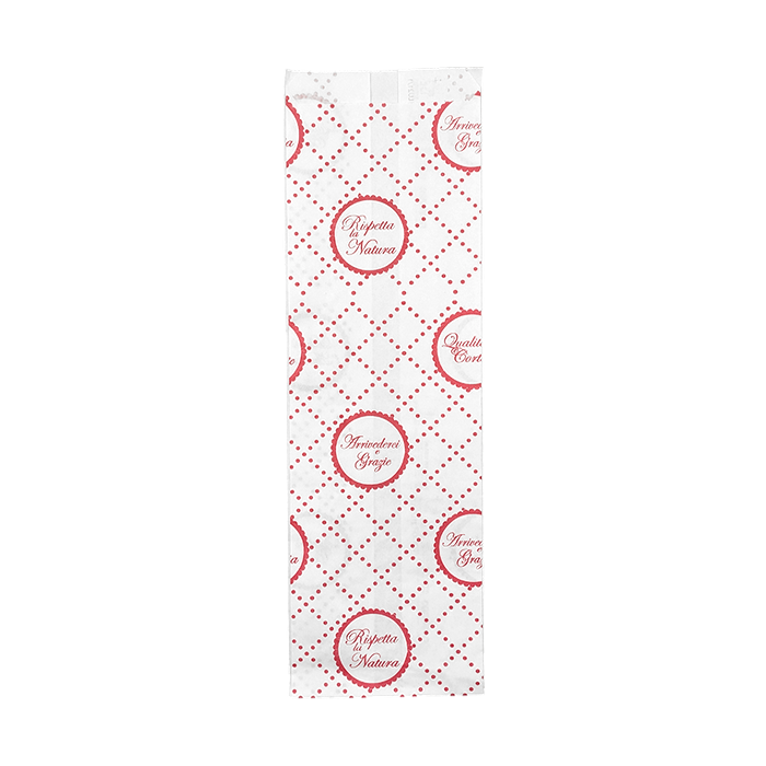 10 kg Buste pane 15x40 cm bianche con stampa pura cellulosa 45gr n. 5 1 10 kg Buste pane 15x40 cm bianche con stampa pura cellulosa 45gr n. 5