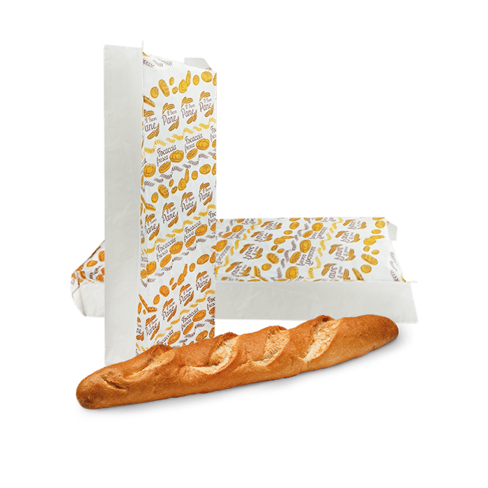 10 kg Buste pane 15x50 cm bianche con stampa pura cellulosa 45gr n. 5L 4 10 kg Buste pane 15x50 cm bianche con stampa pura cellulosa 45gr n. 5L - immagine 4