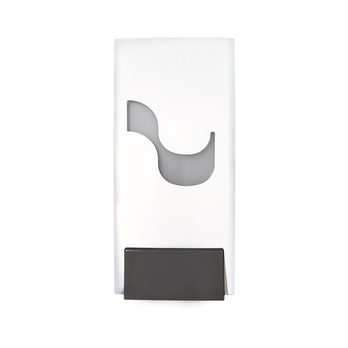 Dispenser megamini sapone mani a rabbocco bianco 11x11xh24cm 1 Dispenser megamini sapone mani a rabbocco bianco 11x11xh24cm