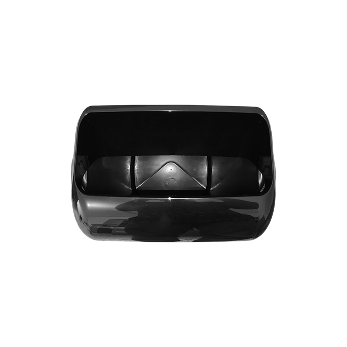 2 Cestini Gettacarte nero 22x30x48,5h cm 3 2 Cestini Gettacarte nero 22x30x48,5h cm - immagine 3