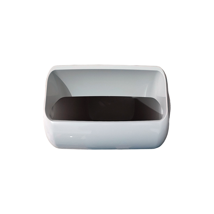 2 Cestini Gettacarte bianco 22x30x48,5h cm 3 2 Cestini Gettacarte bianco 22x30x48,5h cm - immagine 3
