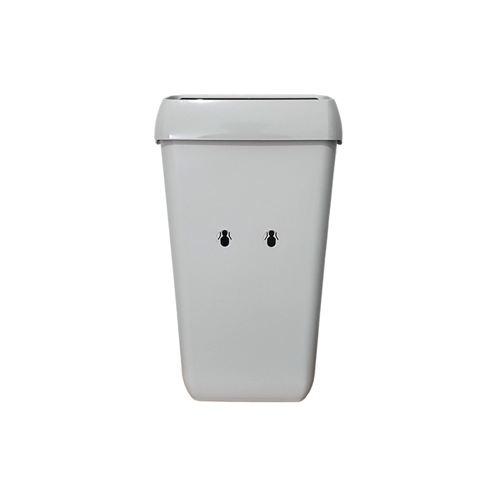 2 Cestini Gettacarte bianco 22x30x48,5h cm 5 2 Cestini Gettacarte bianco 22x30x48,5h cm - immagine 5