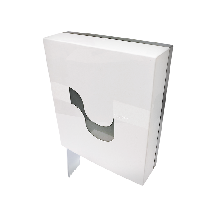 Dispenser megamini per Jumbo igienica maxi bianco 32x12x38h cm 2 Dispenser megamini per Jumbo igienica maxi bianco 32x12x38h cm - immagine 2