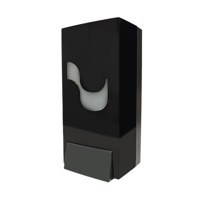 Dispenser megamini sapone mani a rabbocco nero 11x11xh24cm 2 Dispenser megamini sapone mani a rabbocco nero 11x11xh24cm - immagine 2