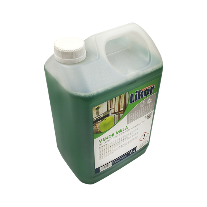Likor professional MELA VERDE detergente pavimenti igienizzante 5kg 7.5ph 2 Likor professional MELA VERDE detergente pavimenti igienizzante 5kg 7.5ph - immagine 2