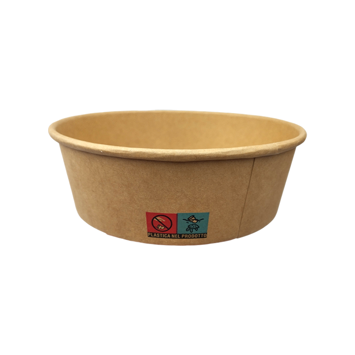 50 Insalatiere 500ml carta kraft avana Pokè 4 50 Insalatiere 500ml carta kraft avana Pokè - immagine 4