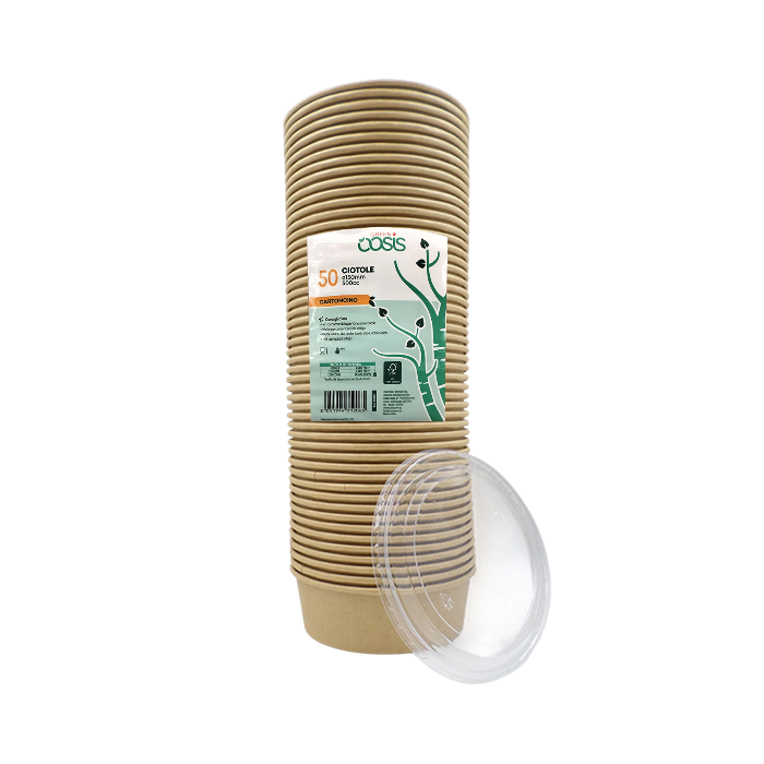 50 Insalatiere 500ml carta kraft avana Pokè 6 50 Insalatiere 500ml carta kraft avana Pokè - immagine 6