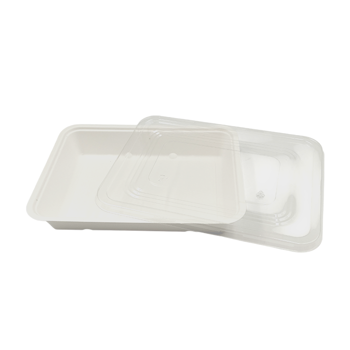 100 Coperchi pet per vaschette in canna da zucchero 5-6 porzioni 2000cc 3 100 Coperchi pet per vaschette in canna da zucchero 5-6 porzioni 2000cc - immagine 3