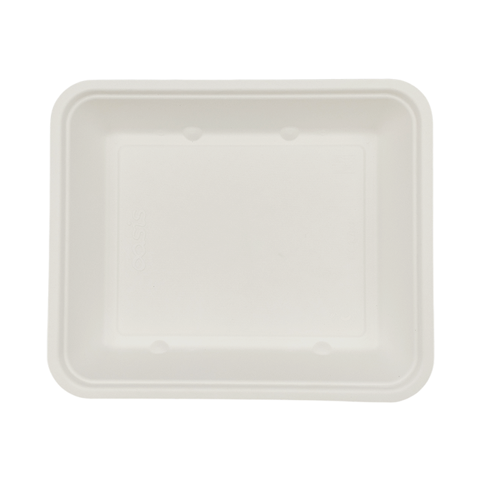 100 Vaschette 4-5 porzioni 1700cc canna da zucchero termosigillabili 23x19x4h 2 OAS T45CA 01 1