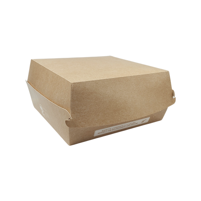 50 Box porta panino/hamburger avana 16x15,5x9 cm 2 50 Box porta panino/hamburger avana 16x15,5x9 cm - immagine 2