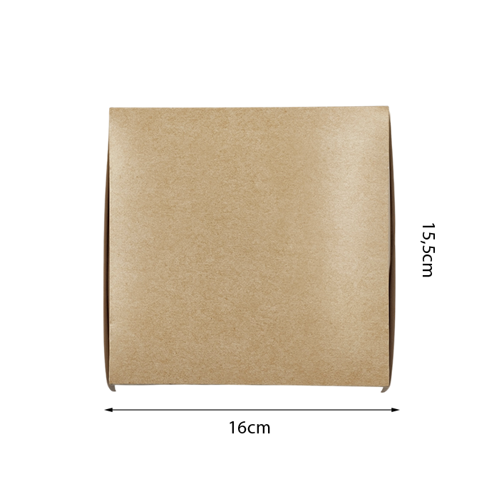 50 Box porta panino/hamburger avana 16x15,5x9 cm 3 50 Box porta panino/hamburger avana 16x15,5x9 cm - immagine 3