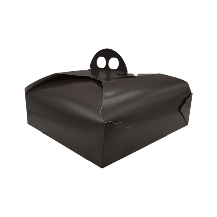 25 Scatole porta torta quadrate marrone 25x25x7h cm 13 STQ25M 01 1