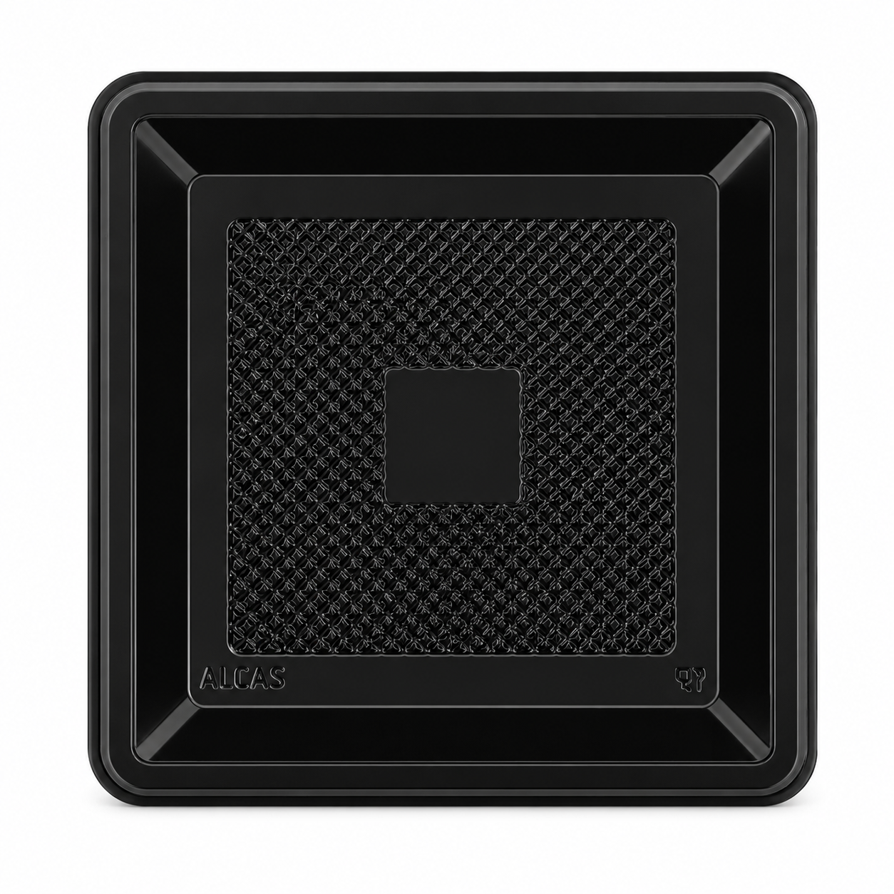 100 Vassoi Medorino nero Quadrato 5,1x5,1 cm pet 3 medorino quad