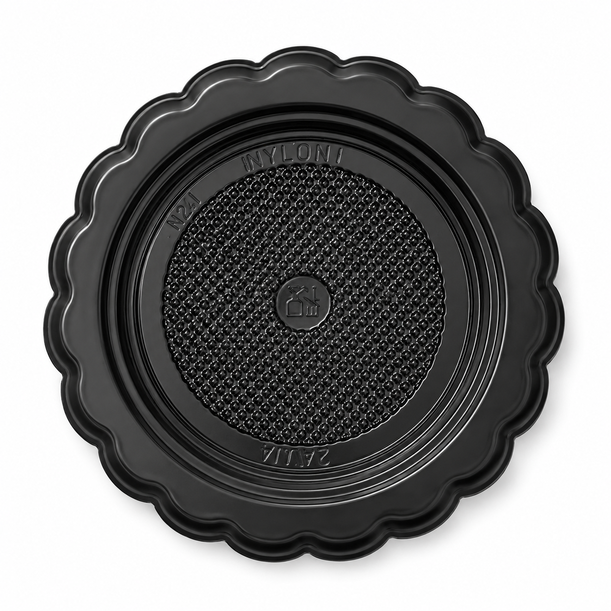 100 Vassoi rotondi Mini Medoro nero diam.9,5 cm PET 4 mini medoro dm 95 1 1