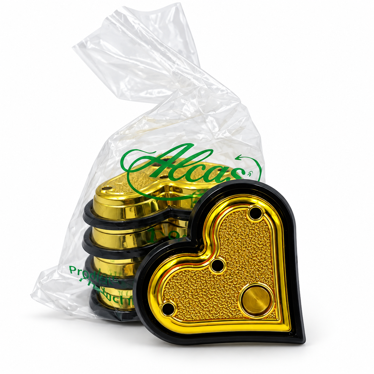 100 Basi cuore oro per numeri e candelina Alcas 4 276508010 1 1