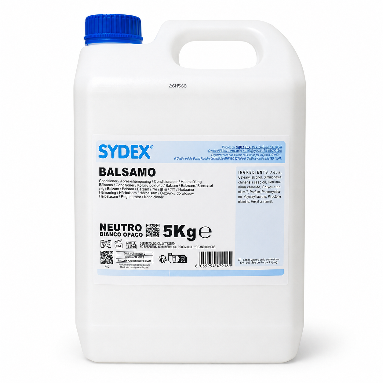 Balsamo 5kg SYDEX neutro bianco opaco 12 BLBIOP10C 1 1