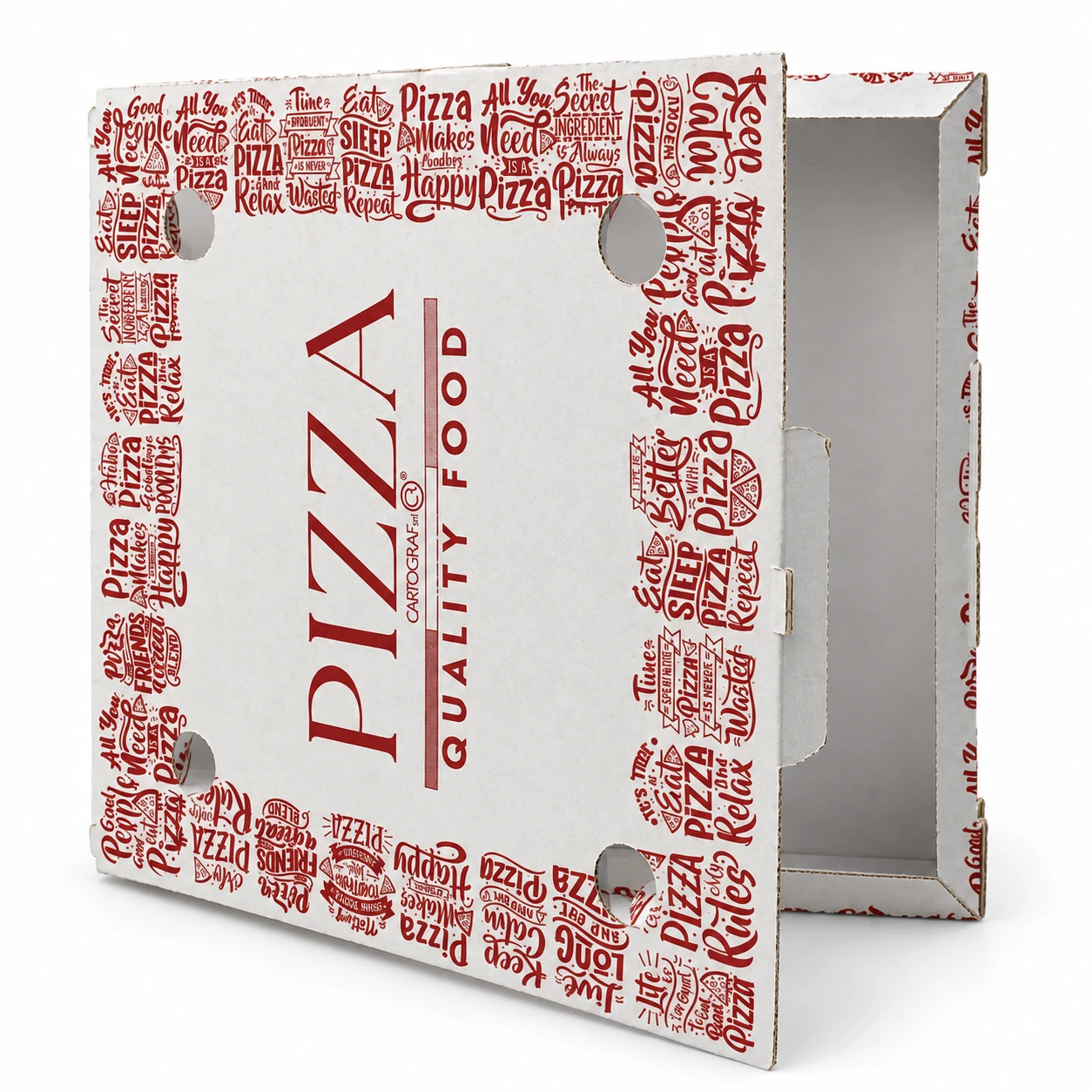 50 Box pizza bianco 45x45x5cm 3 50 Box pizza bianco 45x45x5cm - immagine 3