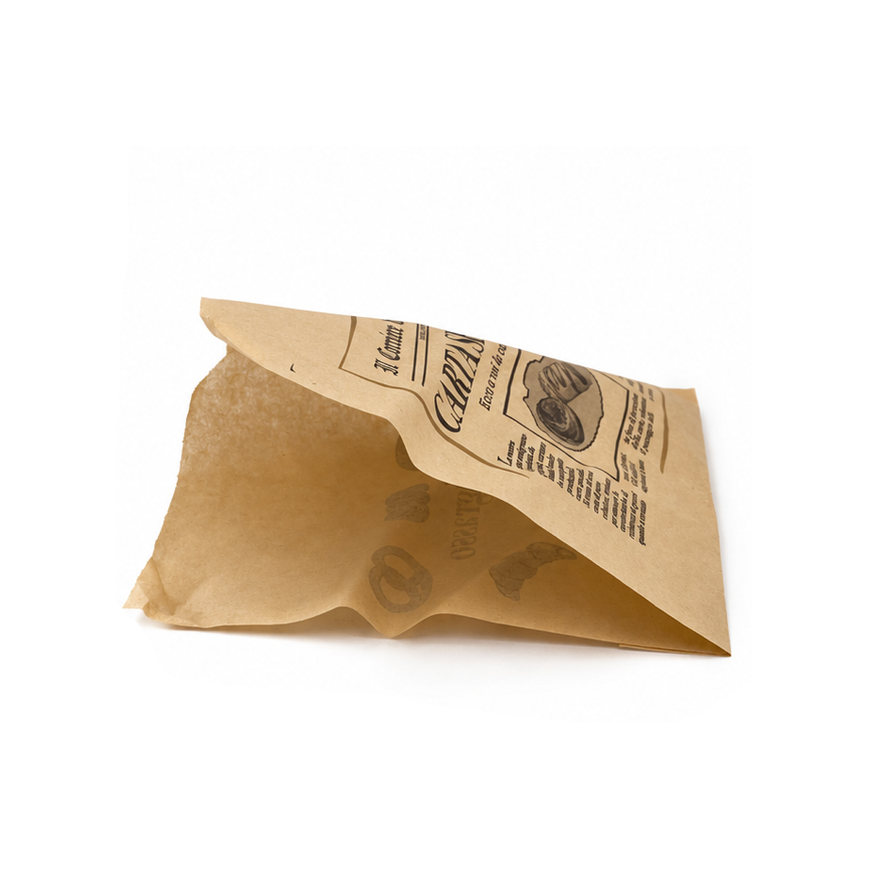 1000 Buste antigrasso kebab 15x19 cm avana stampa giornale 3 1000 Buste antigrasso kebab 15x19 cm avana stampa giornale - immagine 3