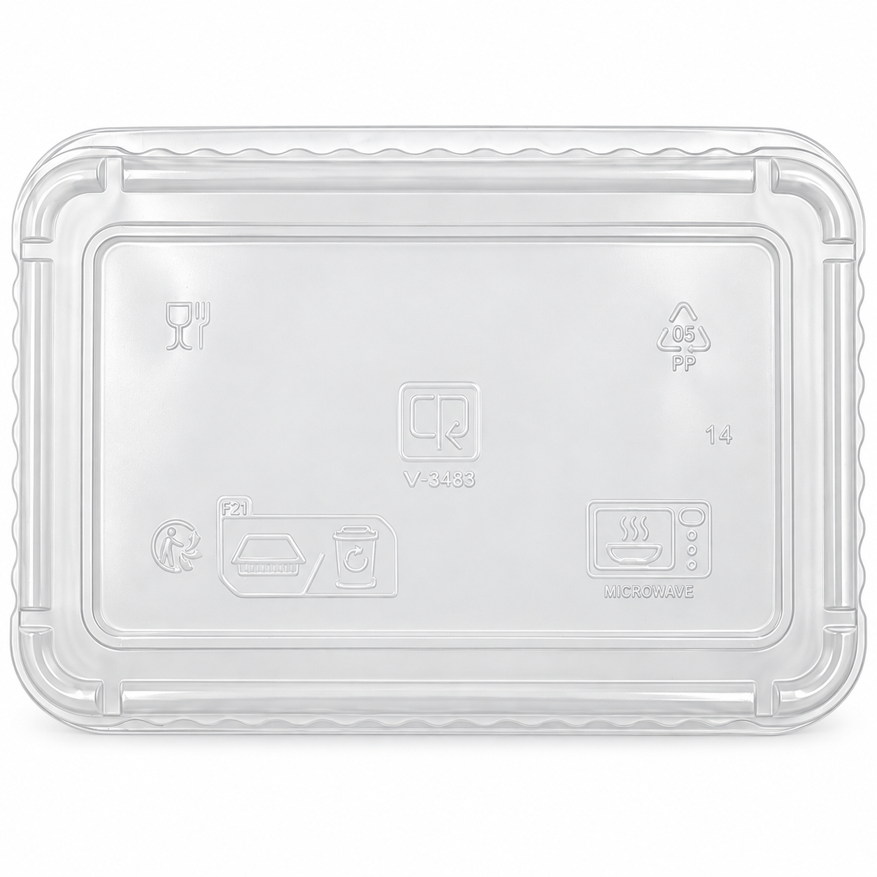 100 Vaschette trasparenti termosigillabili PP 13,7x19,2x38 650cc 3 100 Vaschette trasparenti termosigillabili PP 13,7x19,2x38 650cc - immagine 3
